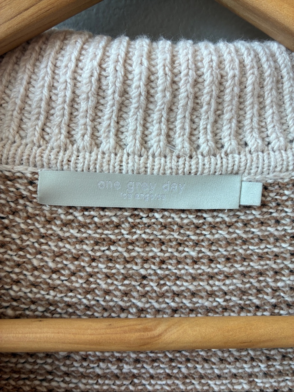Revolve One Grey Day Brito Cardigan Sweater, Large - Picture 4 of 8